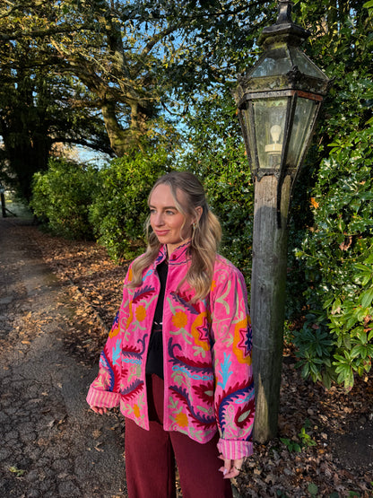 Velvet Suzani Duster Jacket