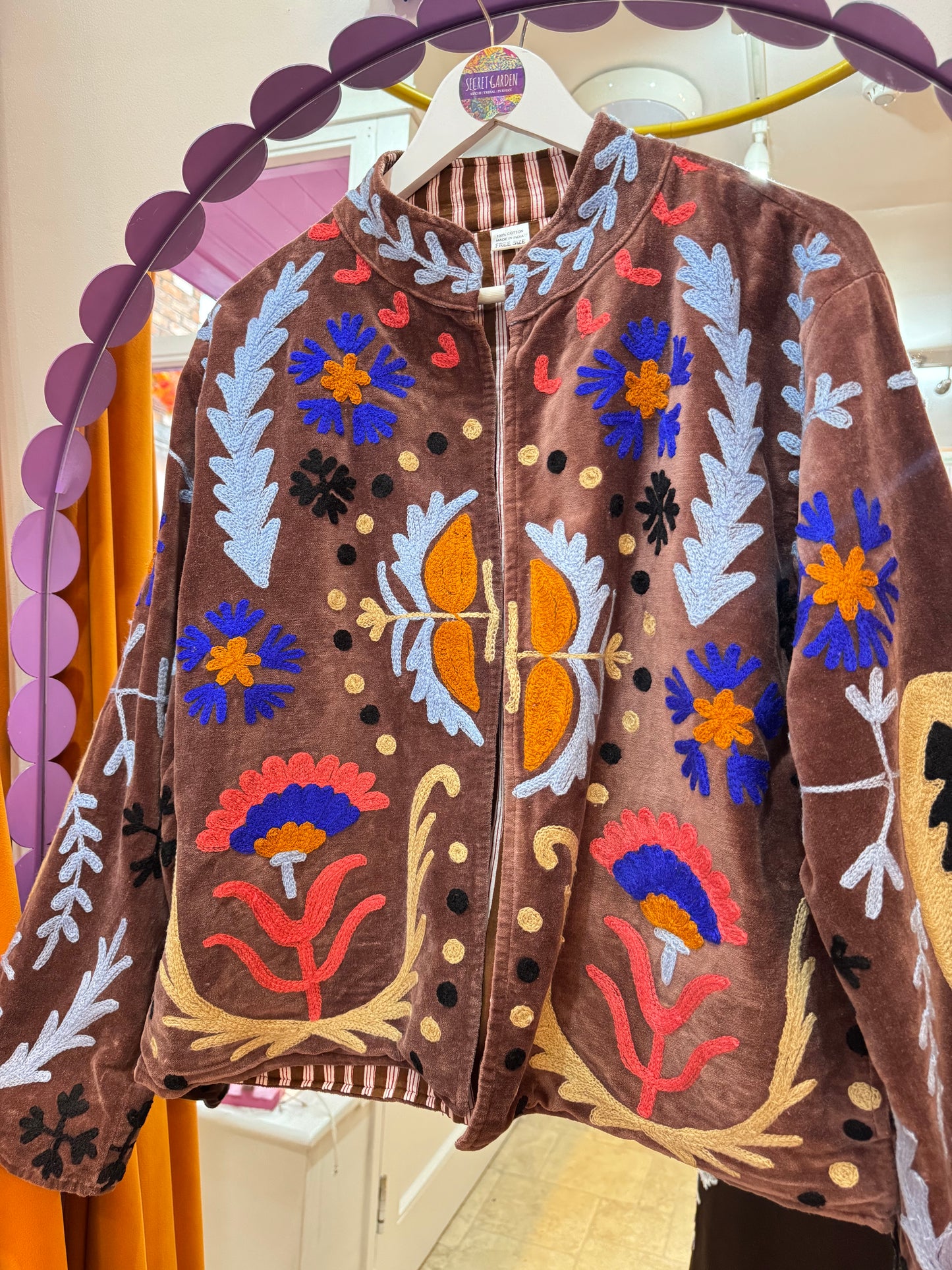 Velvet Suzani Duster Jacket