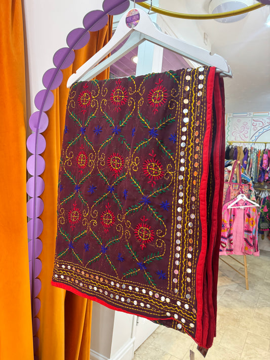 Phulkari Wool Scarf - 20