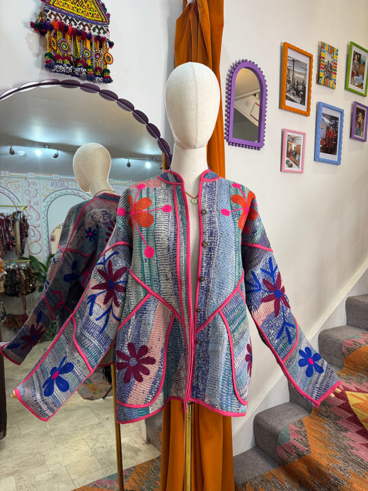 Embroidered Kantha Jacket