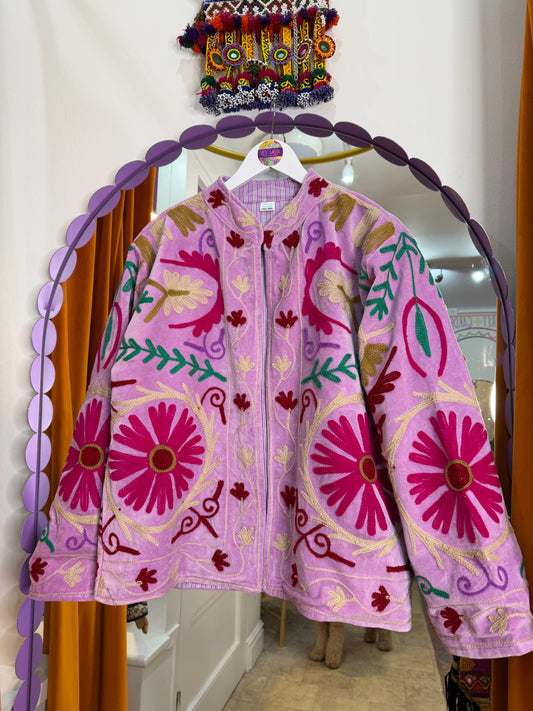Velvet Suzani Duster Jacket