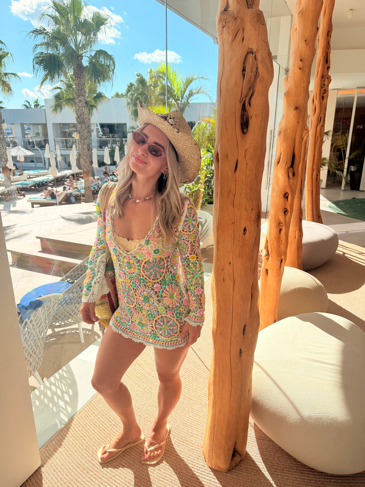 Crochet Sequin Beach Top