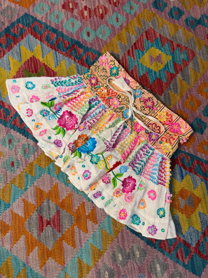 Gypsy Soul Mini Cream Flower Skirts