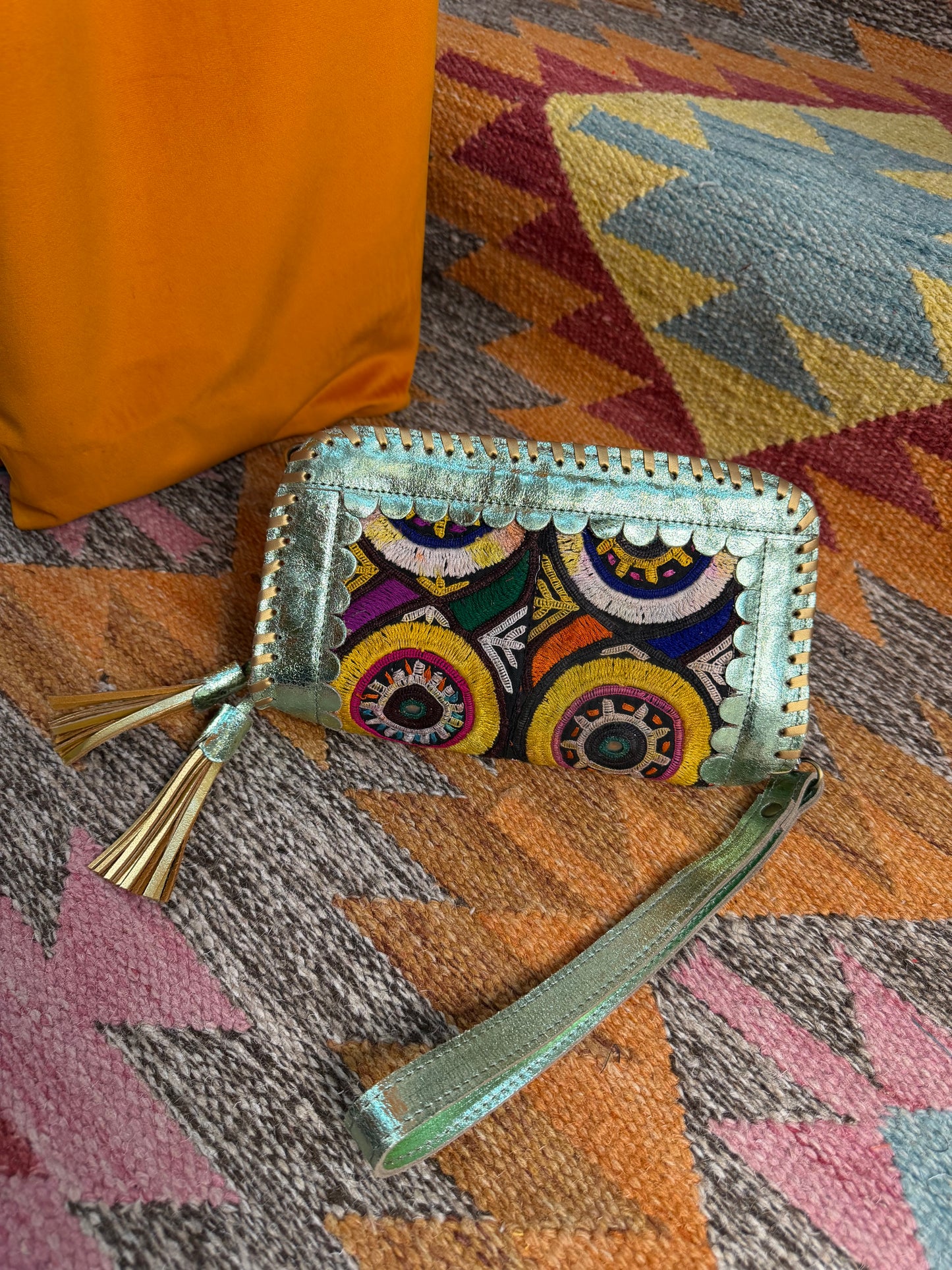 Metallic Kutch Bag