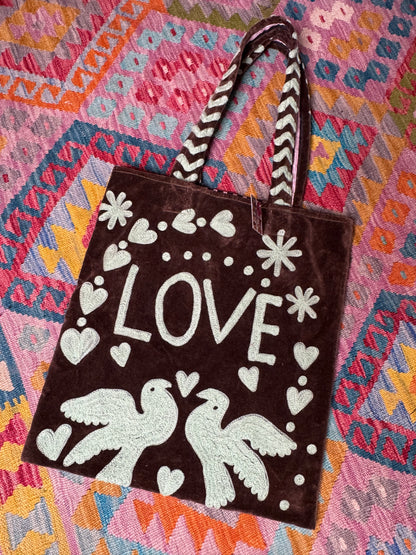 Peace & Love Tote Bags
