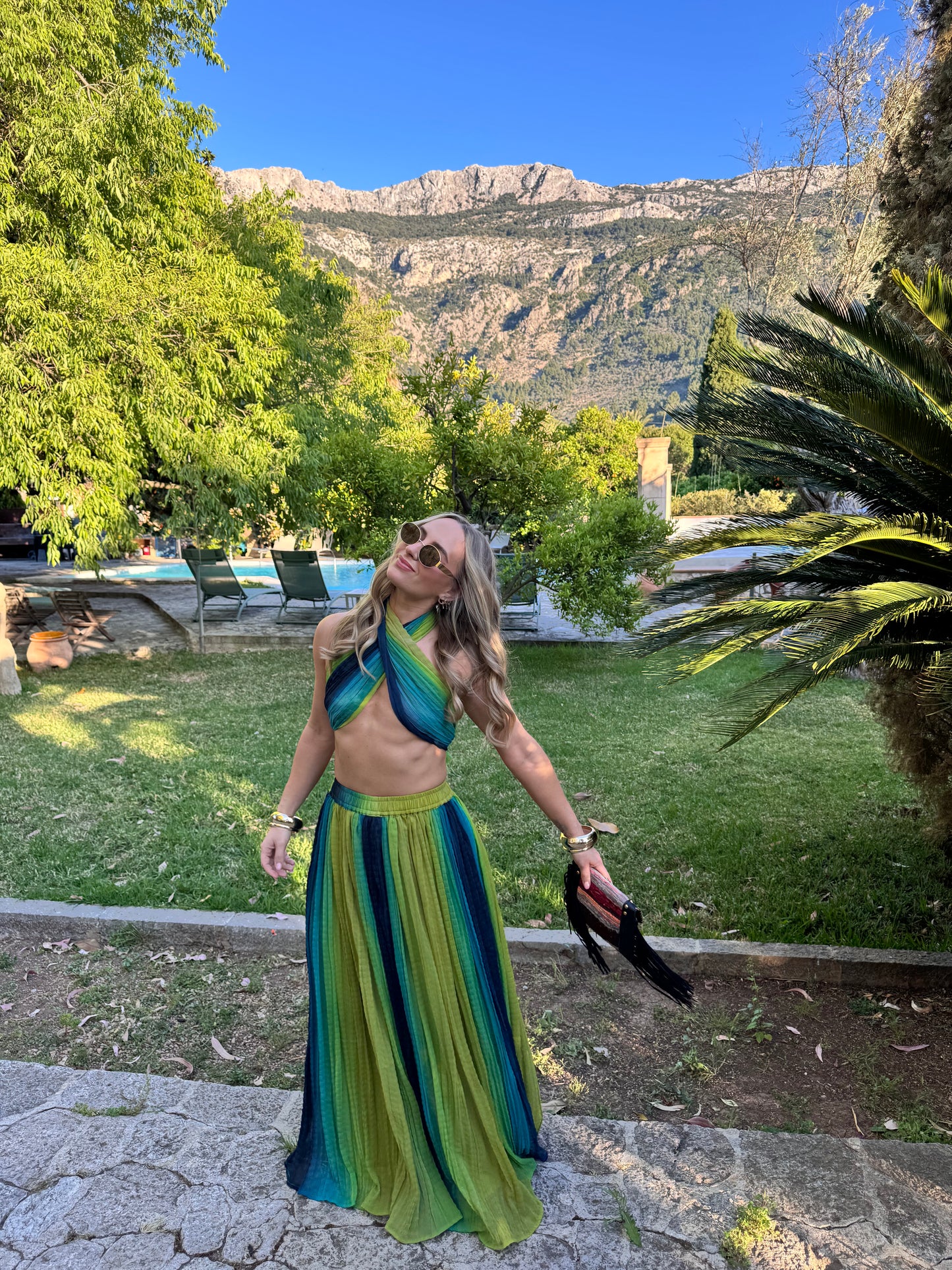 Aurora Top & Maxi Skirt Set