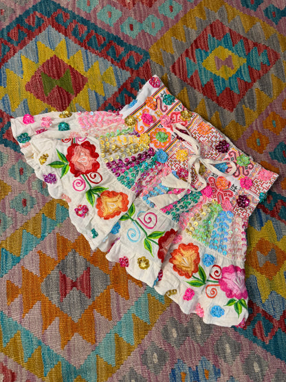 Gypsy Soul Mini Cream Flower Skirts