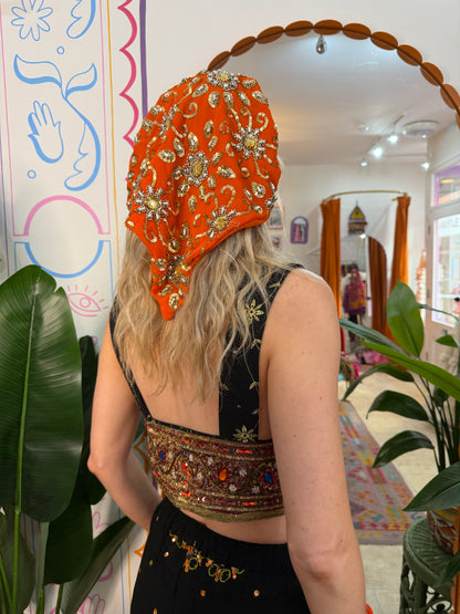 Sari Top in Black