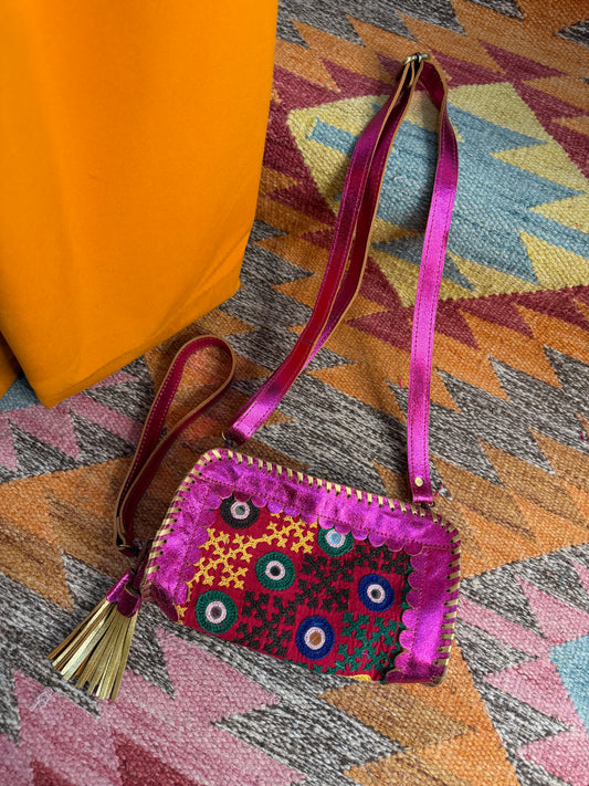 Metallic Kutch Bag