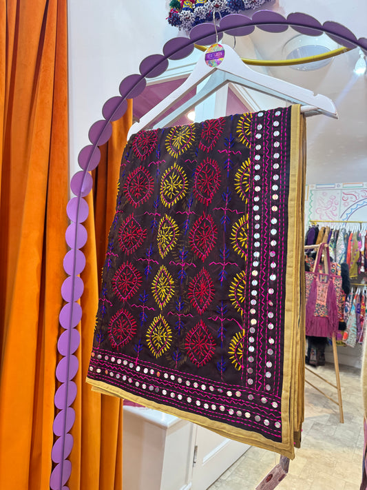 Phulkari Wool Scarf - 38