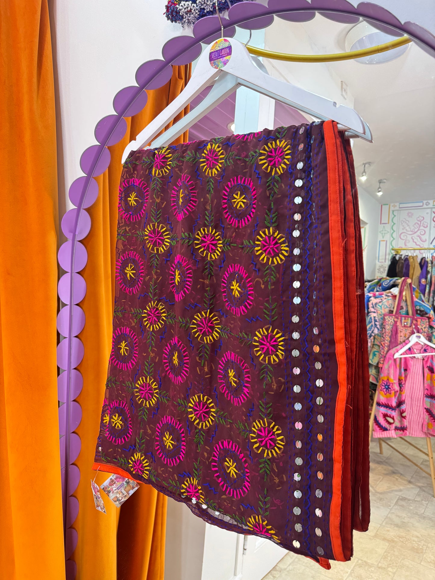 Phulkari Wool Scarf - 30