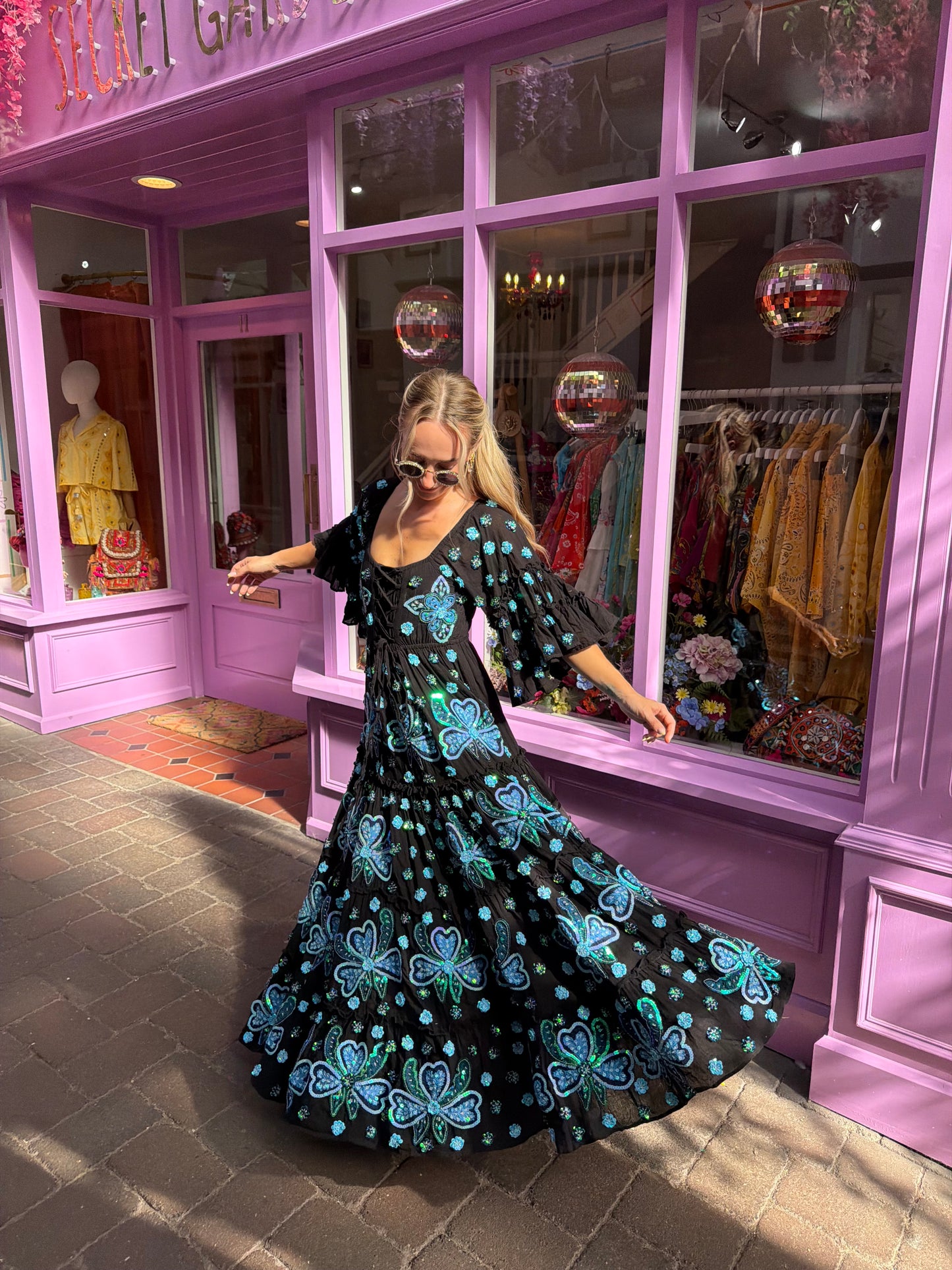Gypsy Soul Maxi Dress in Black