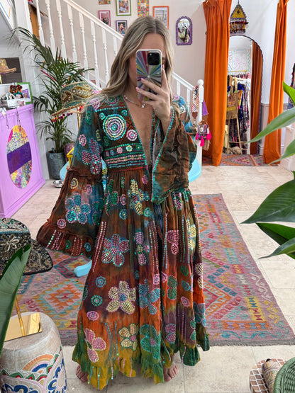 Gypsy Soul Maxi Kimono Ruffle Jacket - 1