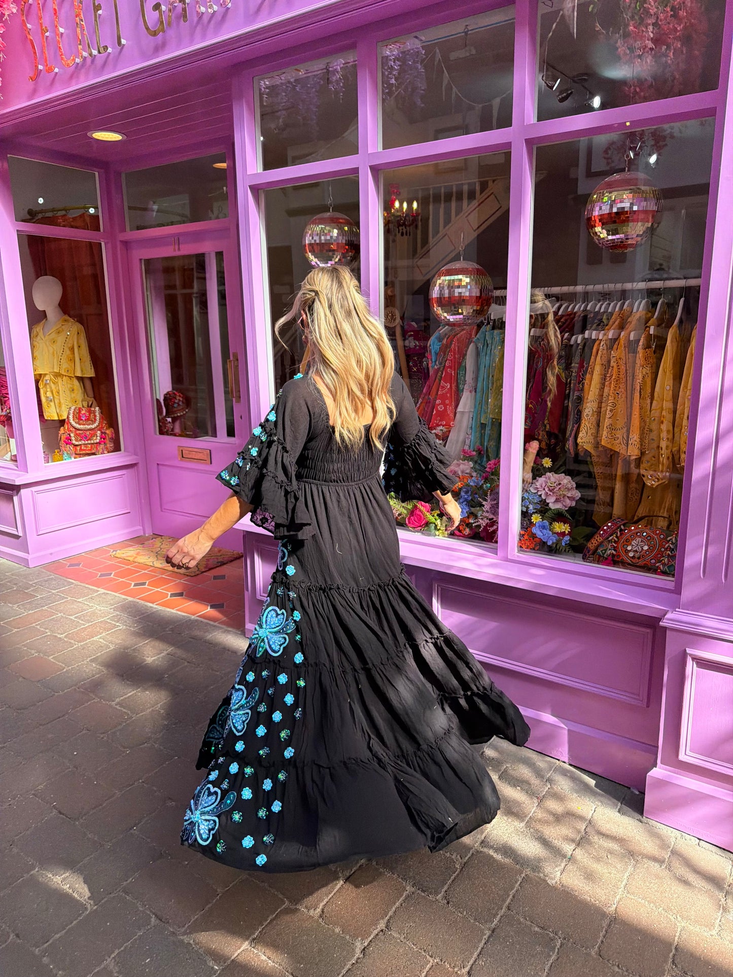 Gypsy Soul Maxi Dress in Black