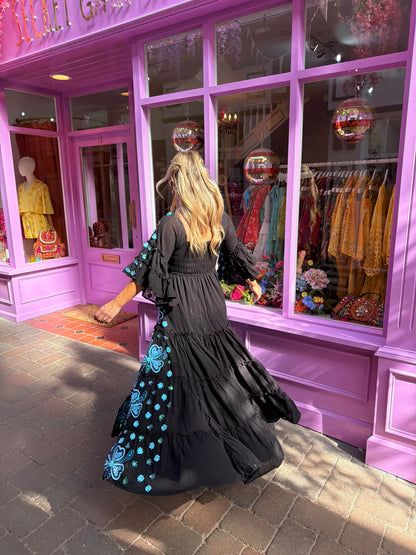 Gypsy Soul Maxi Dress in Black
