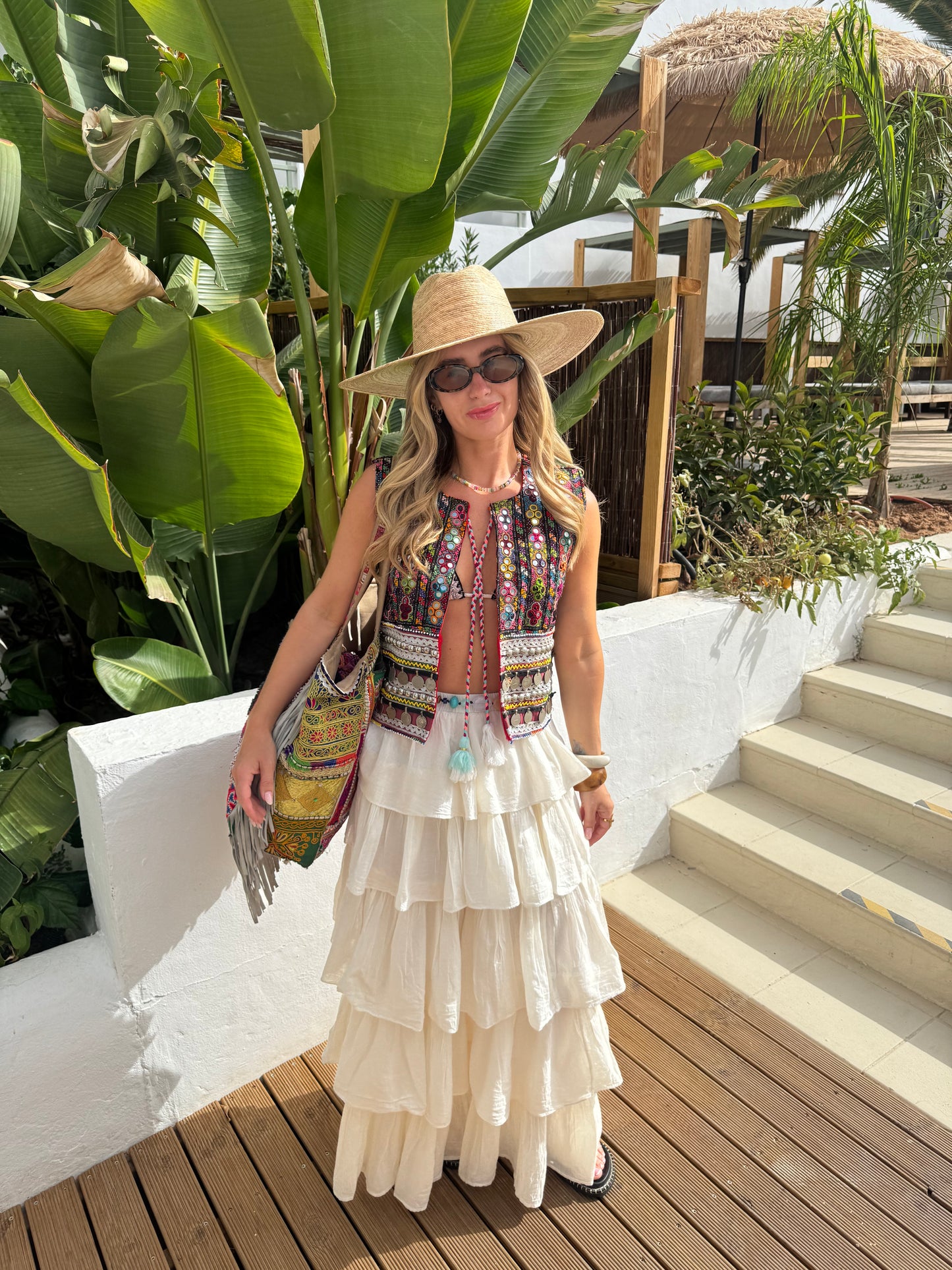 Bohemia Ibiza Ruffle Skirt