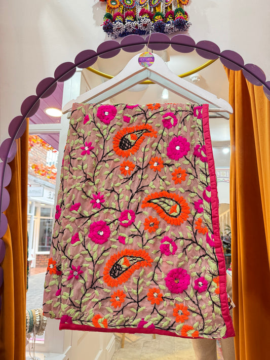 Phulkari Wool Scarf - 8
