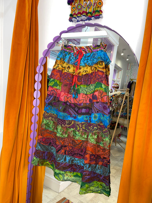 Ruffle Maxi Skirt - 8