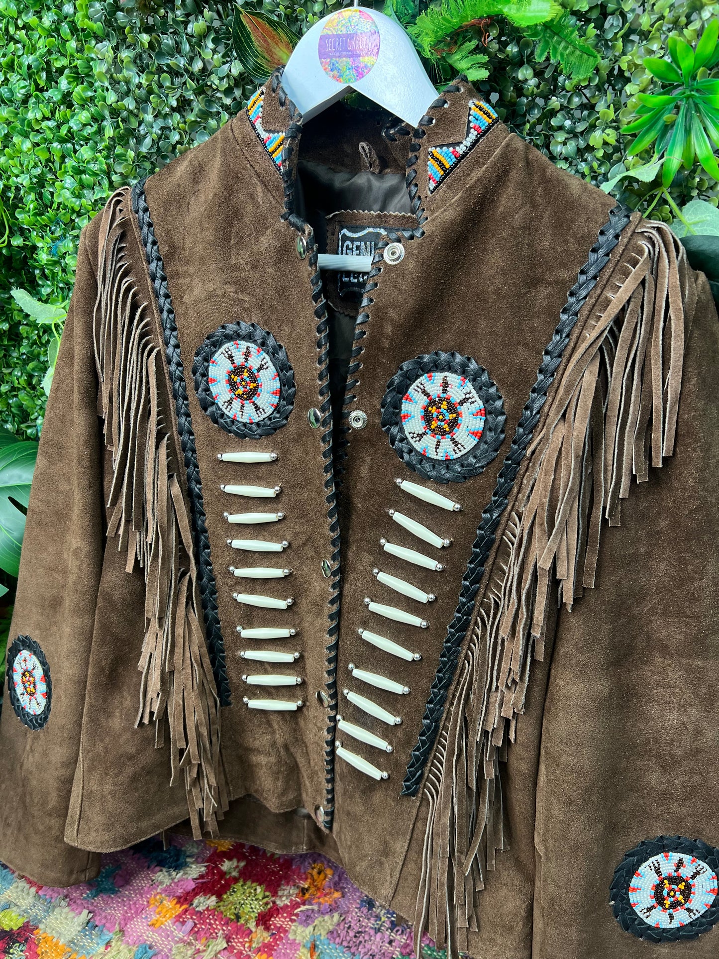 Arizona Brown Tassel Suede Jacket