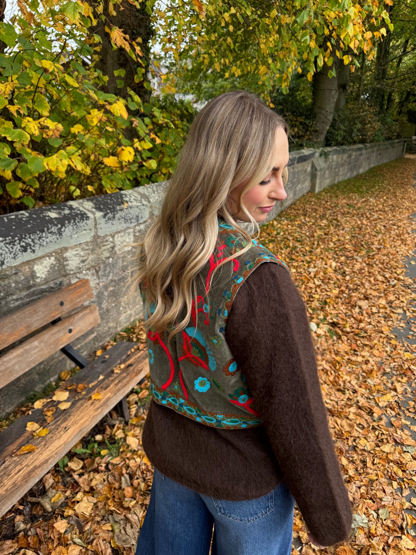 Velvet Flower Waistcoat