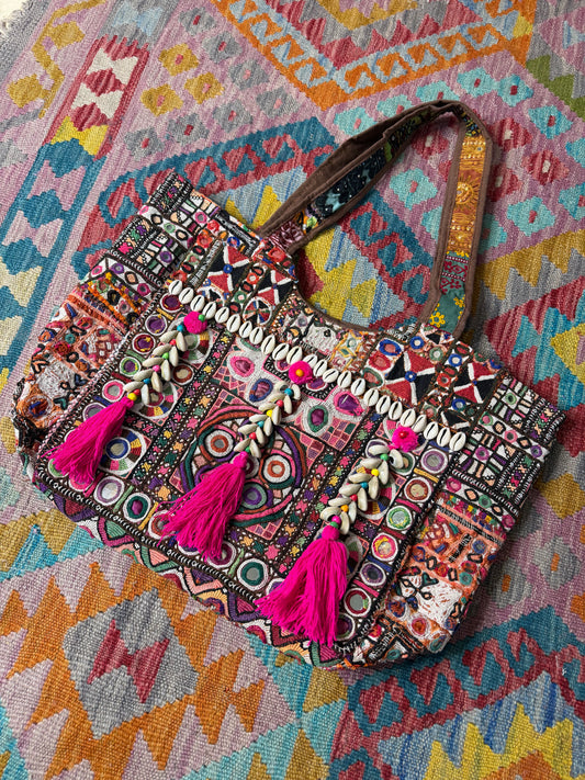 Vintage Shoulder Banjara Tote Bag - 1