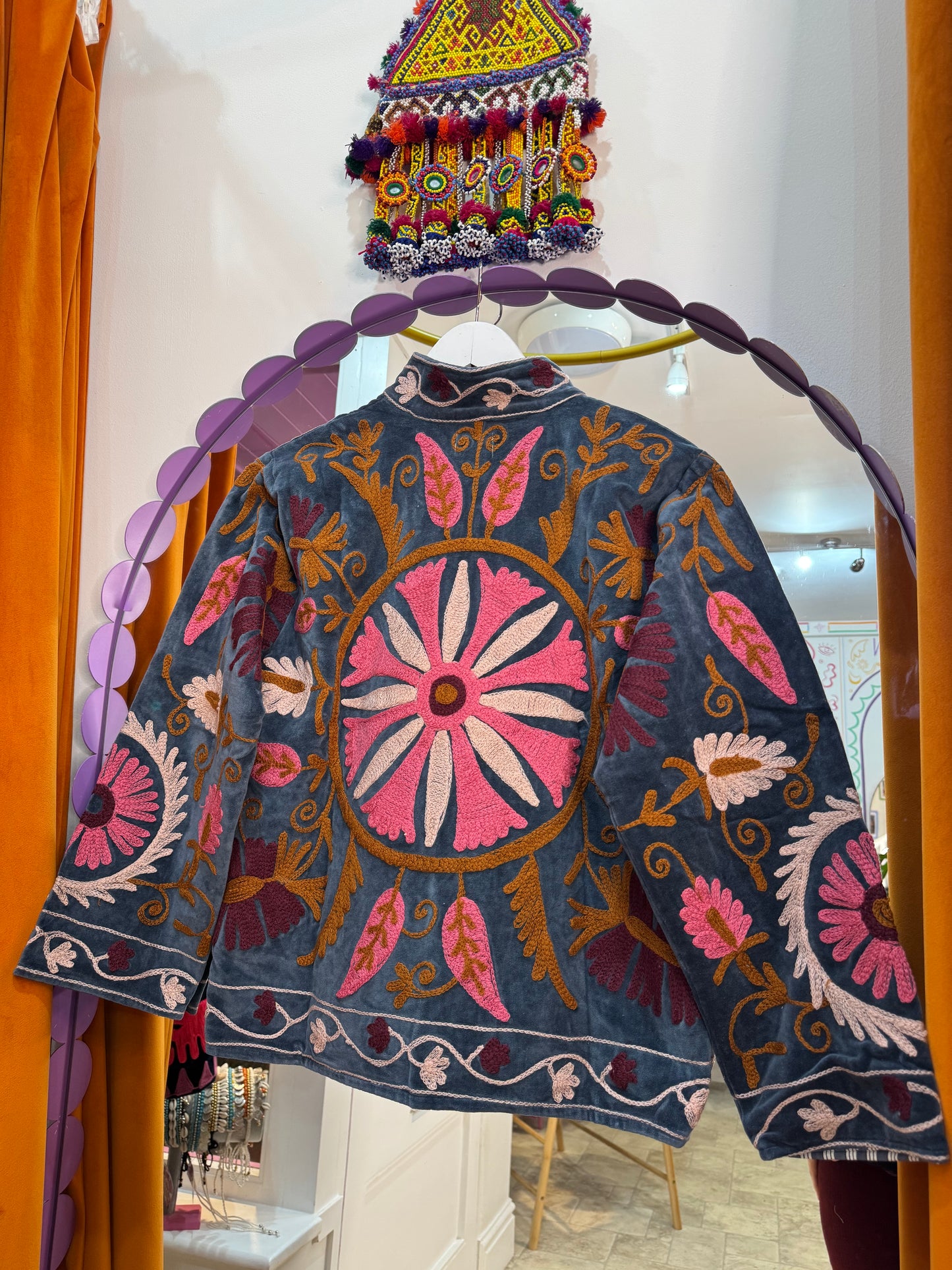 Velvet Suzani Duster Jacket