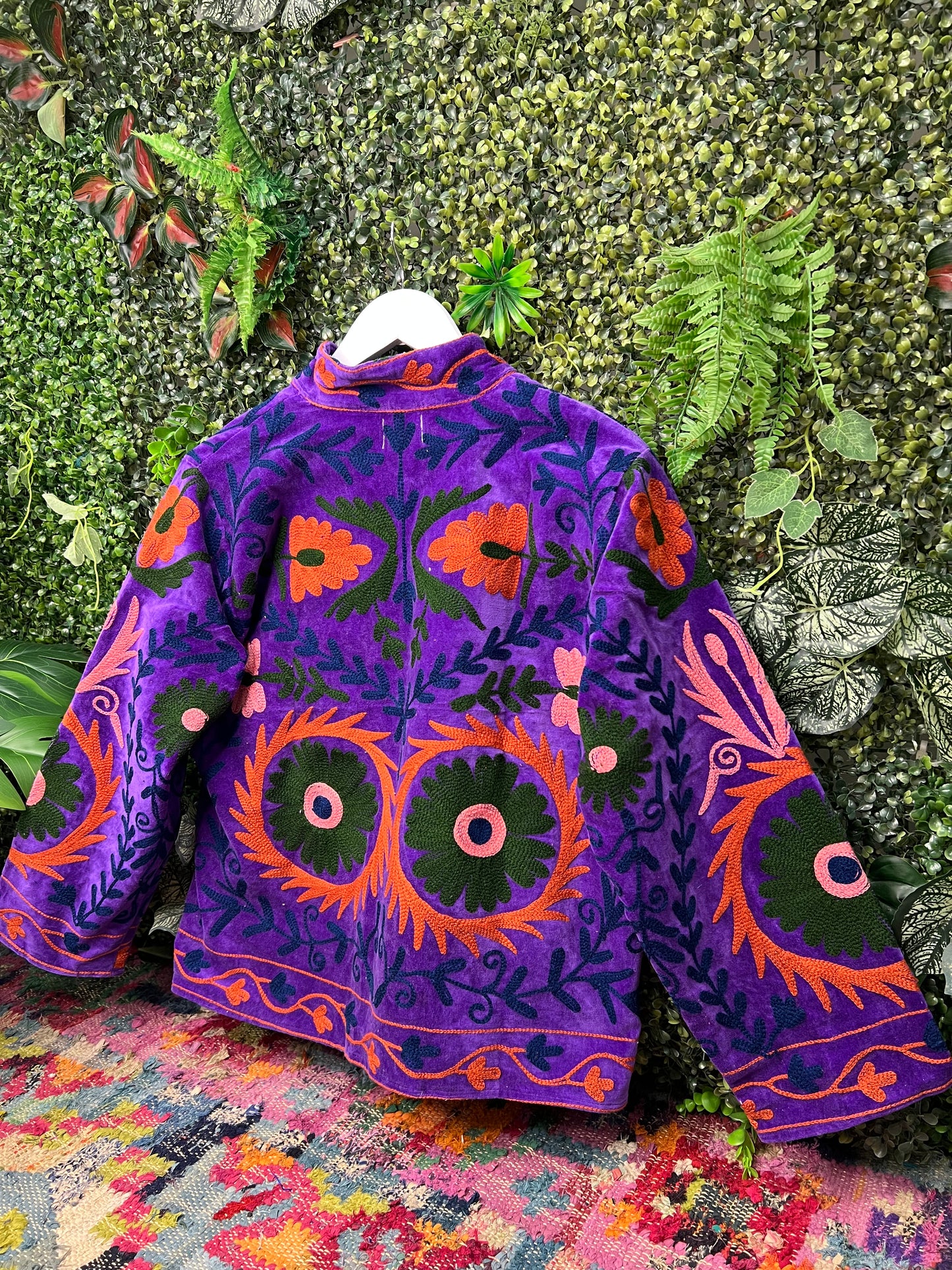 Velvet Suzani Duster Jacket