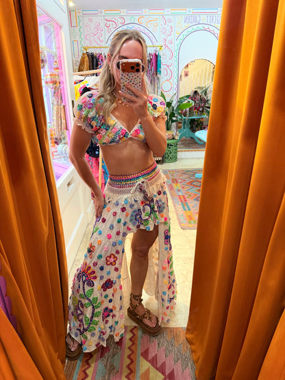 Gypsy Soul Ibiza Skirt Cream