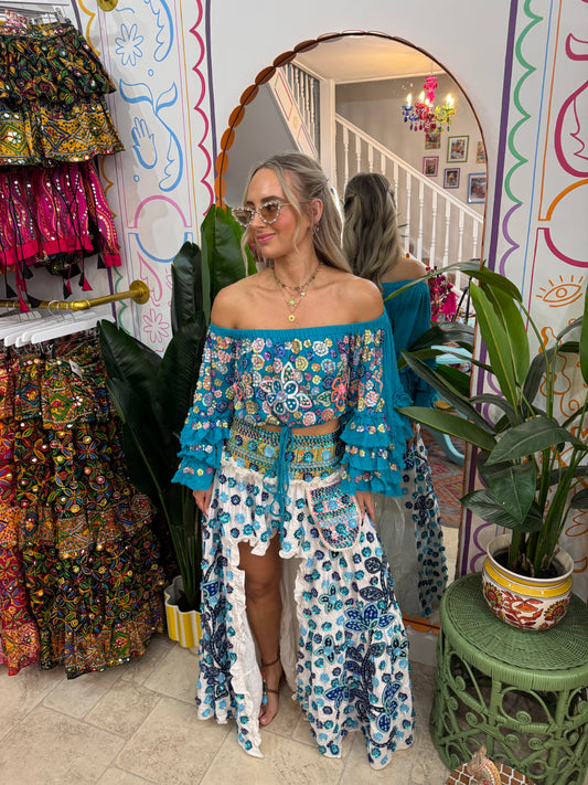 Gypsy Soul White Ibiza Skirt - 1