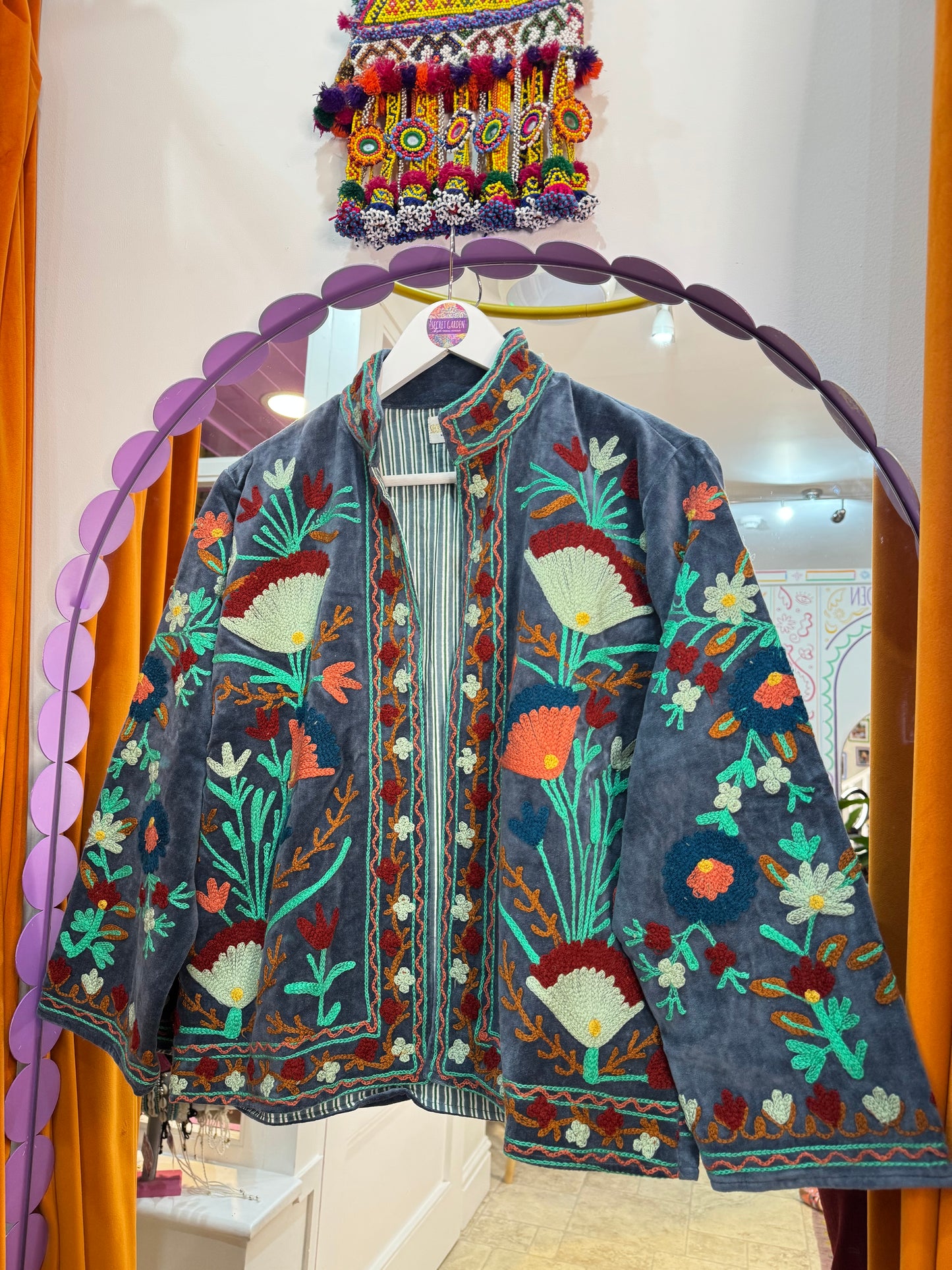 Velvet Suzani Duster Jacket