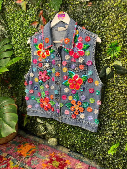 Gypsy Soul Denim Gilet - 1