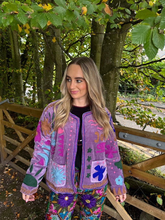 Joy Velvet Duster Jacket - 12