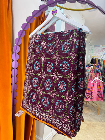 Phulkari Wool Scarf - 31