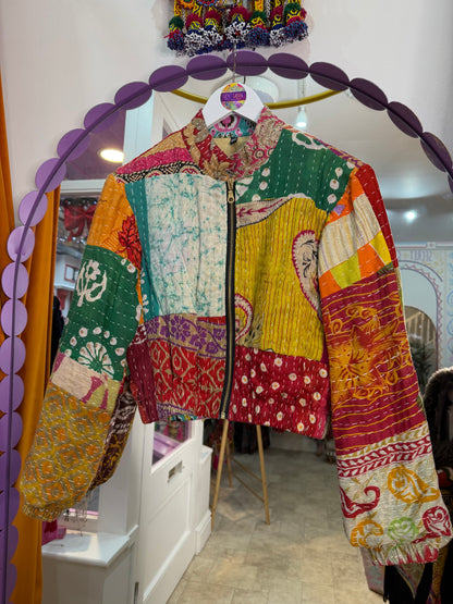 Blanket Kantha Bomber - 4 - UK 6