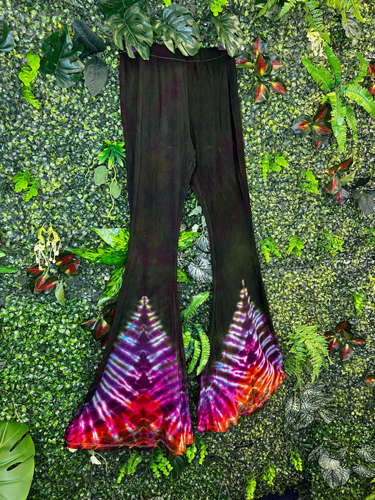 Tie Dye Flare - Green 2