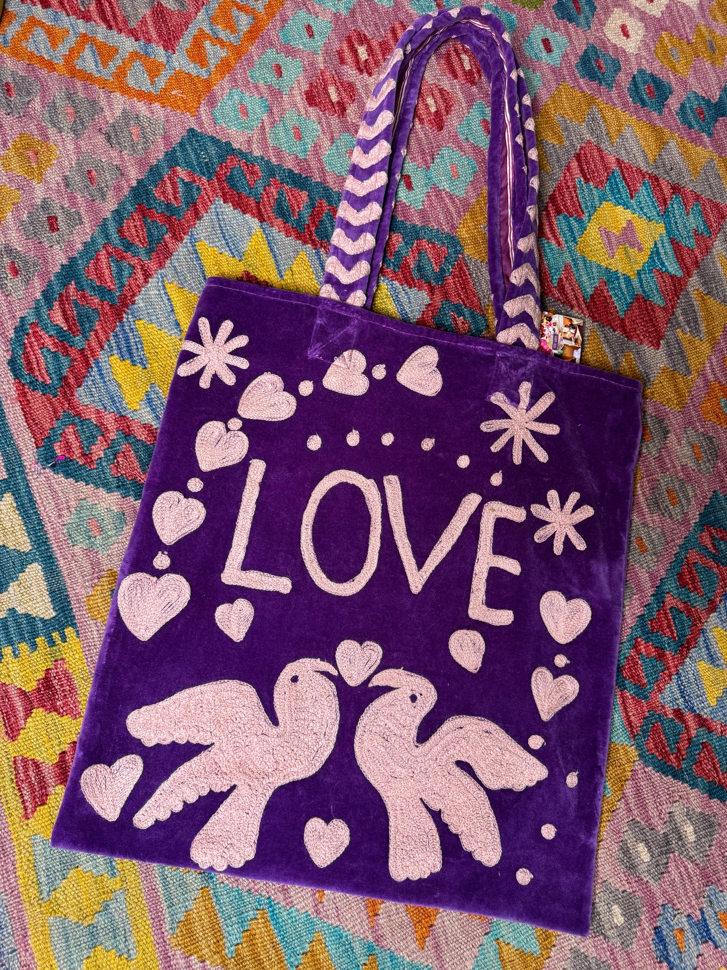 Peace & Love Tote Bags