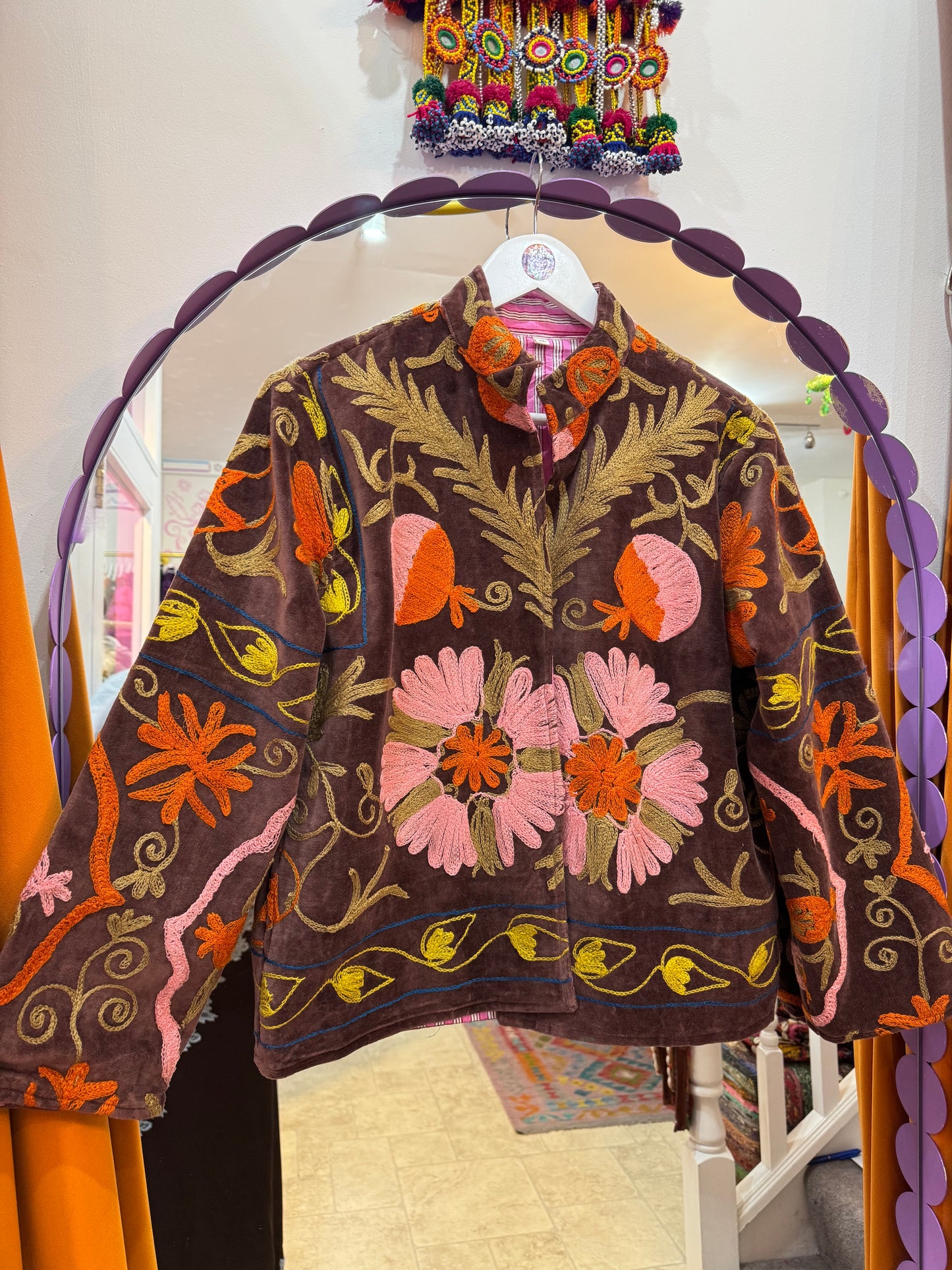 Velvet Suzani Duster Jacket