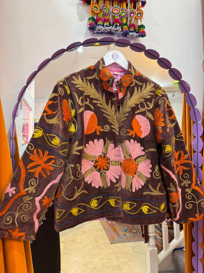 Velvet Suzani Duster Jacket