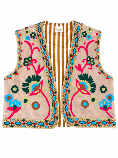 Velvet Flower Waistcoat