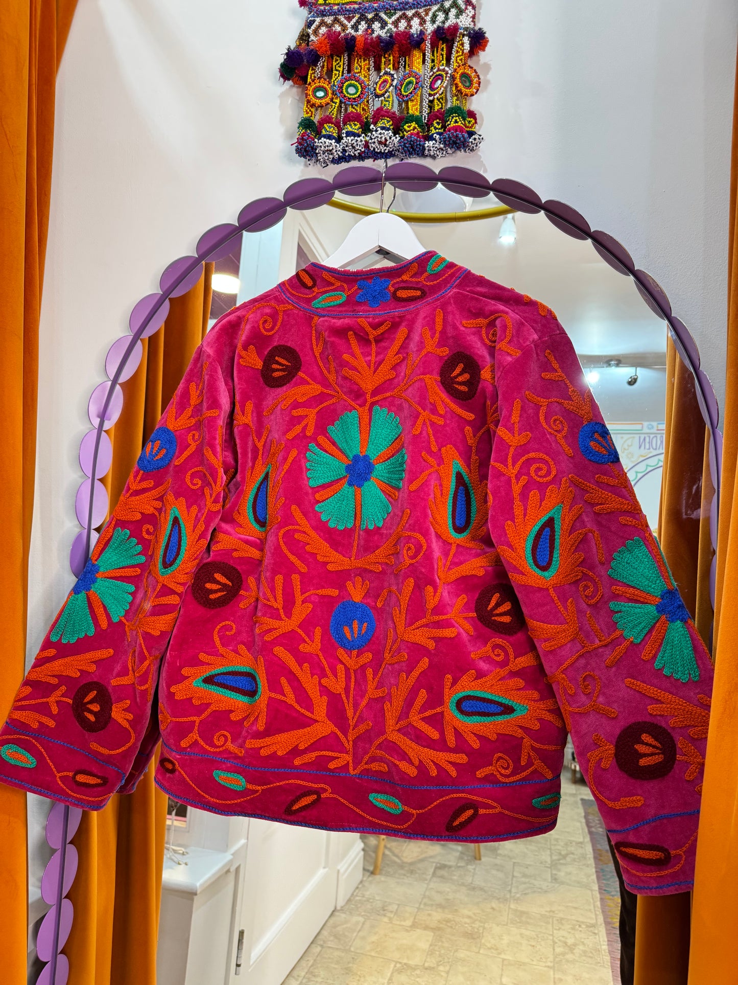 Velvet Suzani Duster Jacket