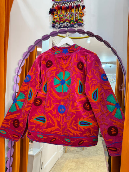 Velvet Suzani Duster Jacket