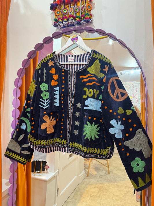 Joy Velvet Duster Jacket - 9