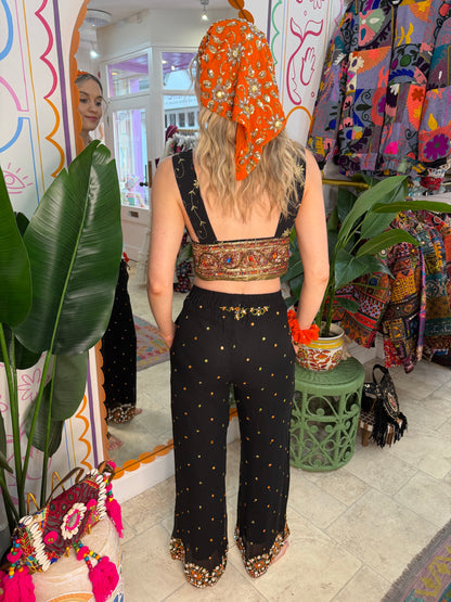 Sari Top in Black