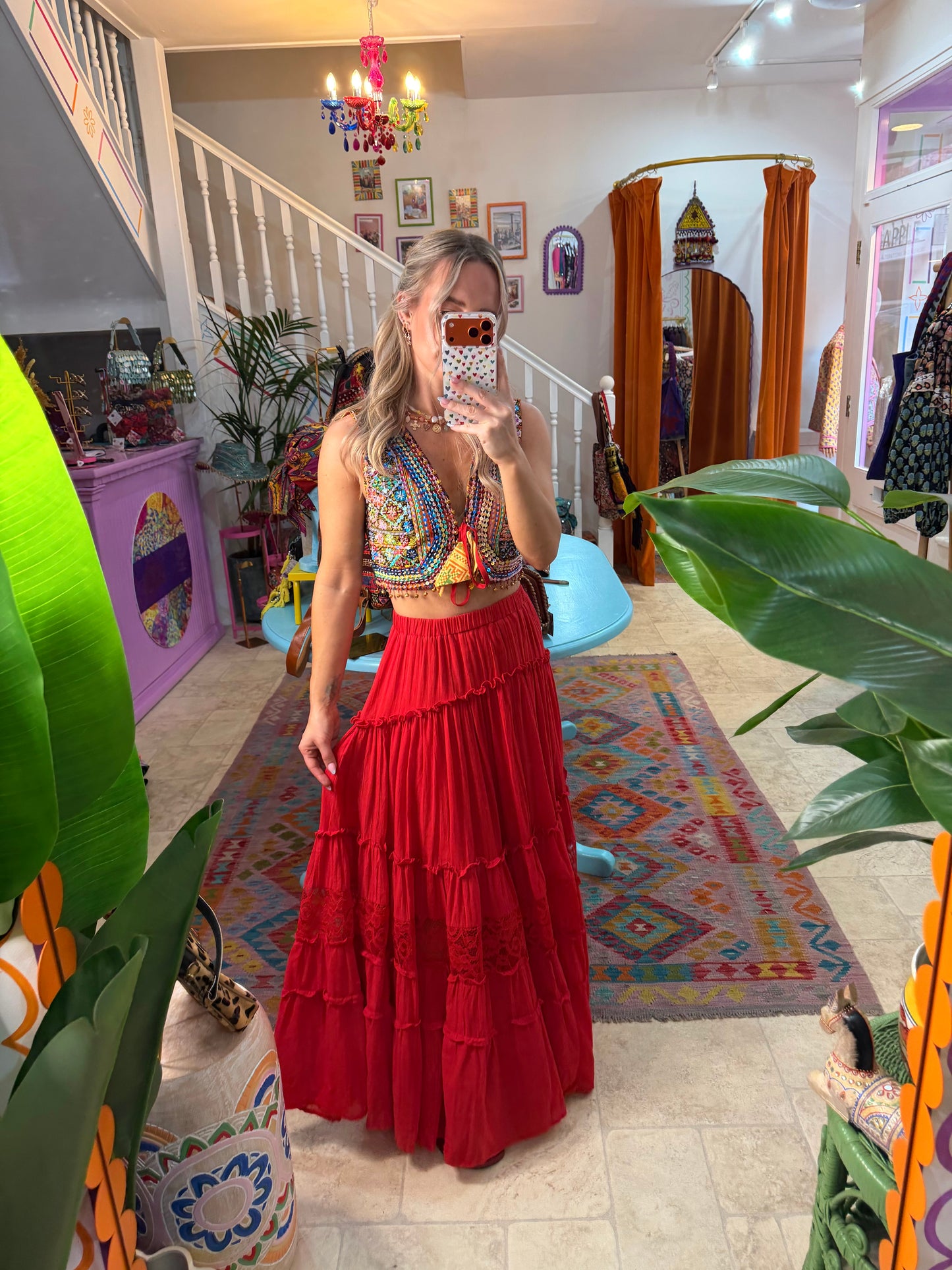 Bohemia Lace Maxi Skirt
