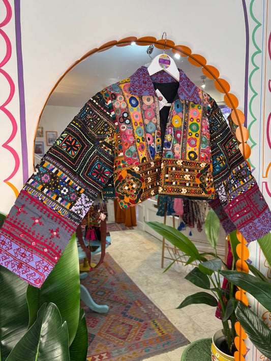 Jaipur Cropped Jacket SIZE UK 6-12