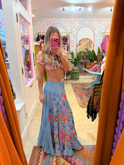 Gypsy Soul Ibiza Blue Skirt