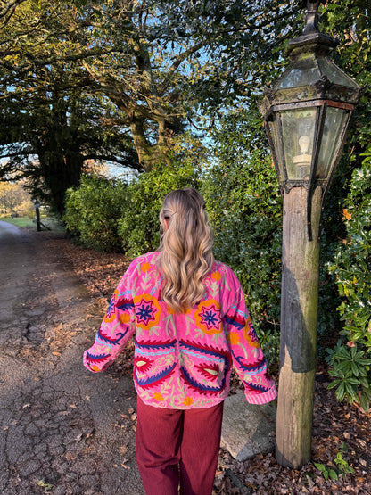 Velvet Suzani Duster Jacket