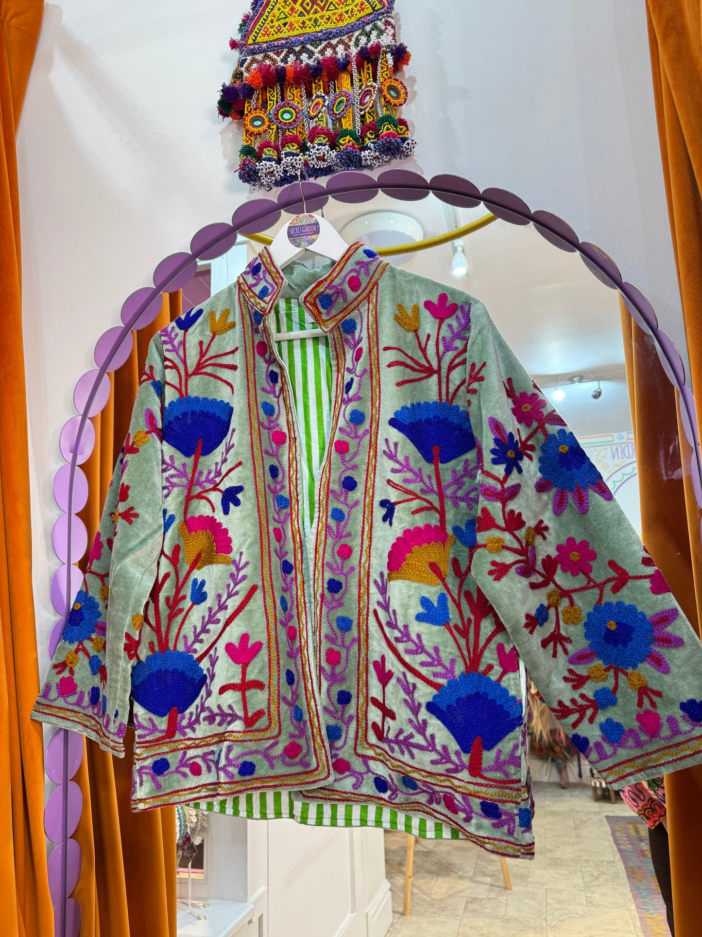 Velvet Suzani Duster Jacket