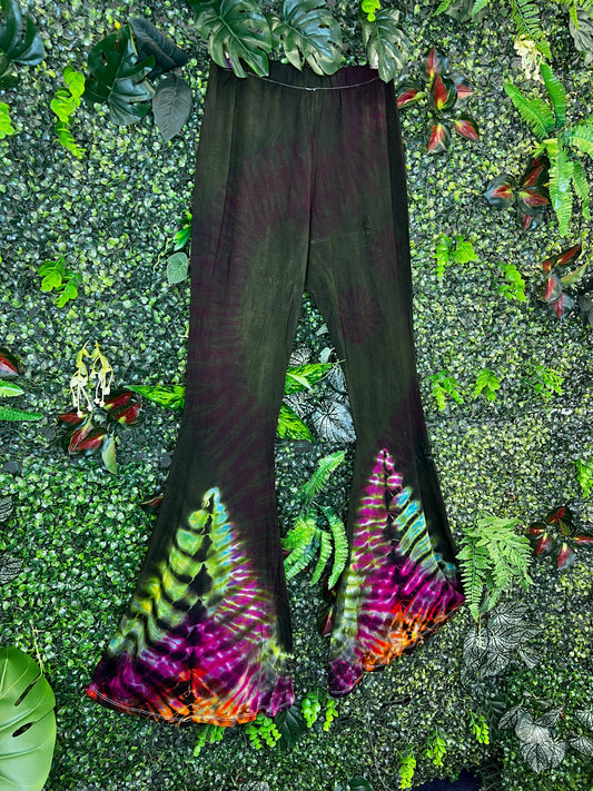 Tie Dye Flare - Green 1