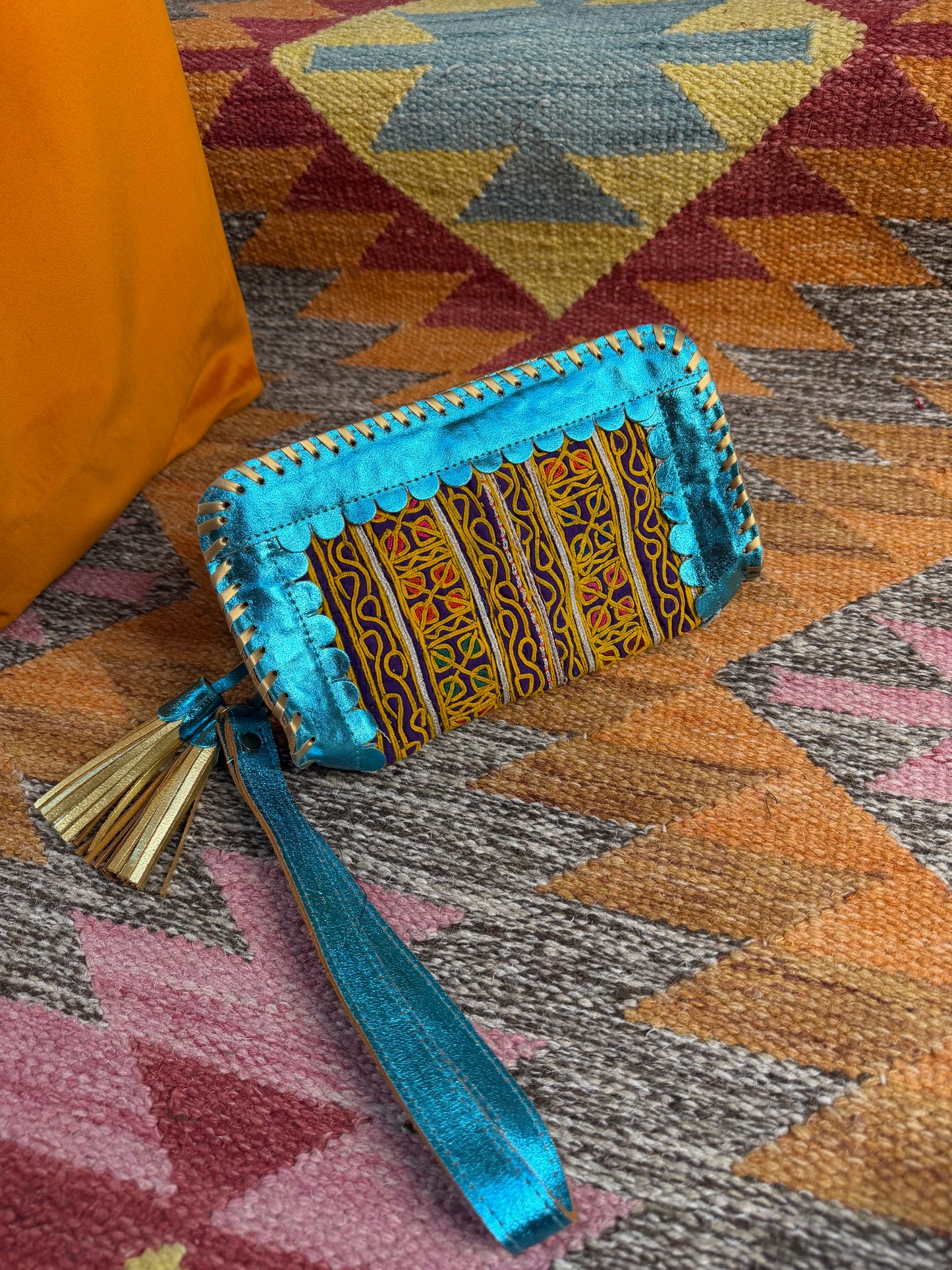 Metallic Kutch Bag